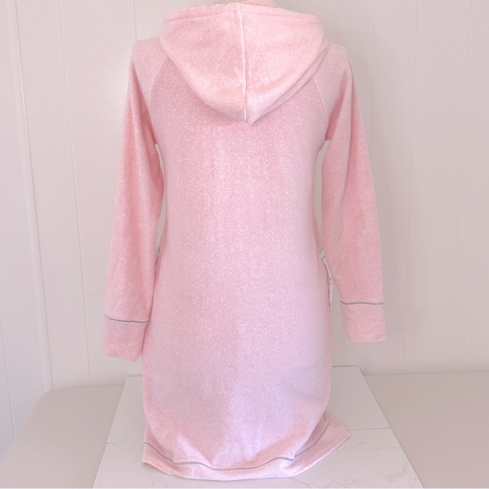 Kenzie Owl Fleece Sleep Hoodie S Pink - Picture 2 of 6